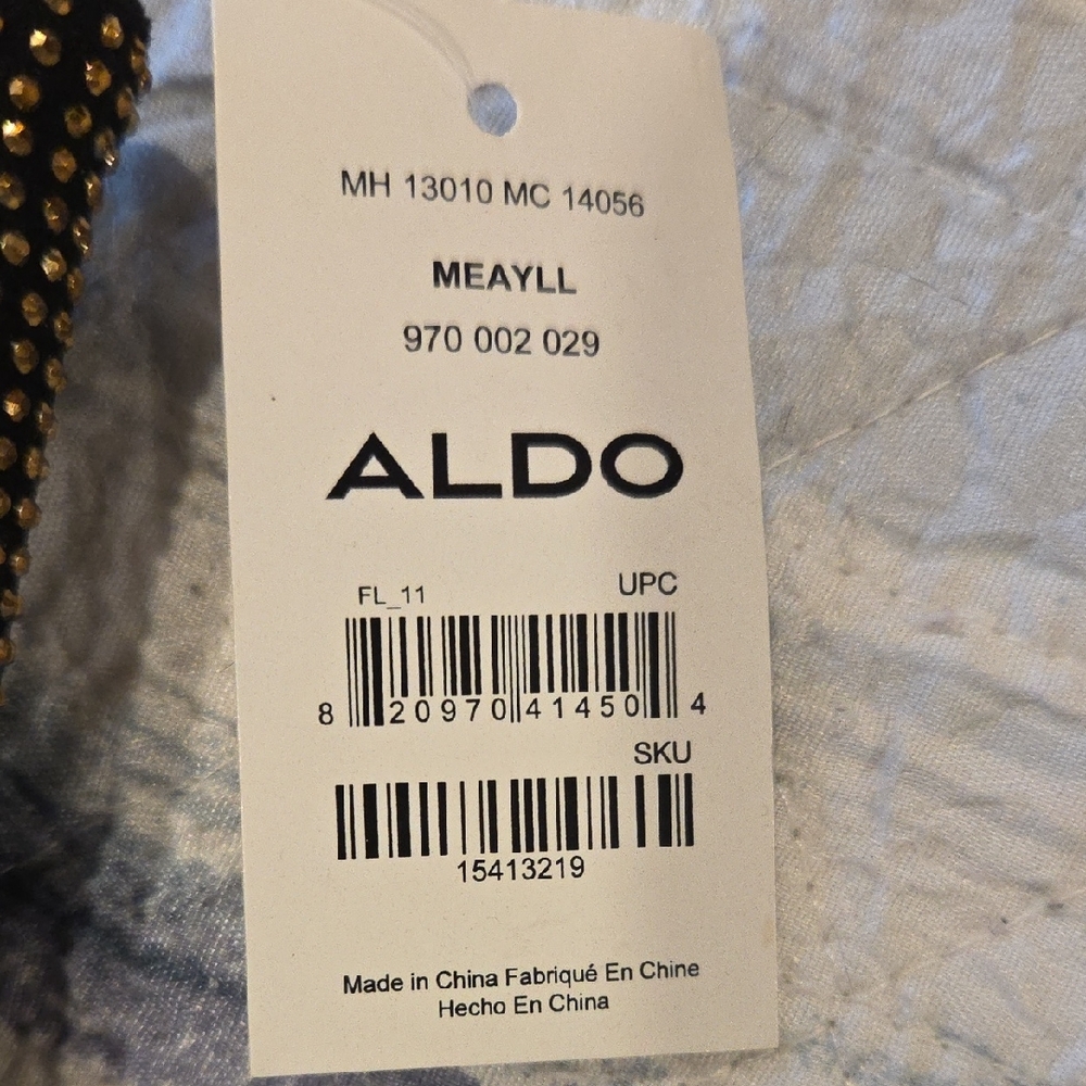 Aldo Sparkling Black and Gold Wristlet - Picture 2 of 5